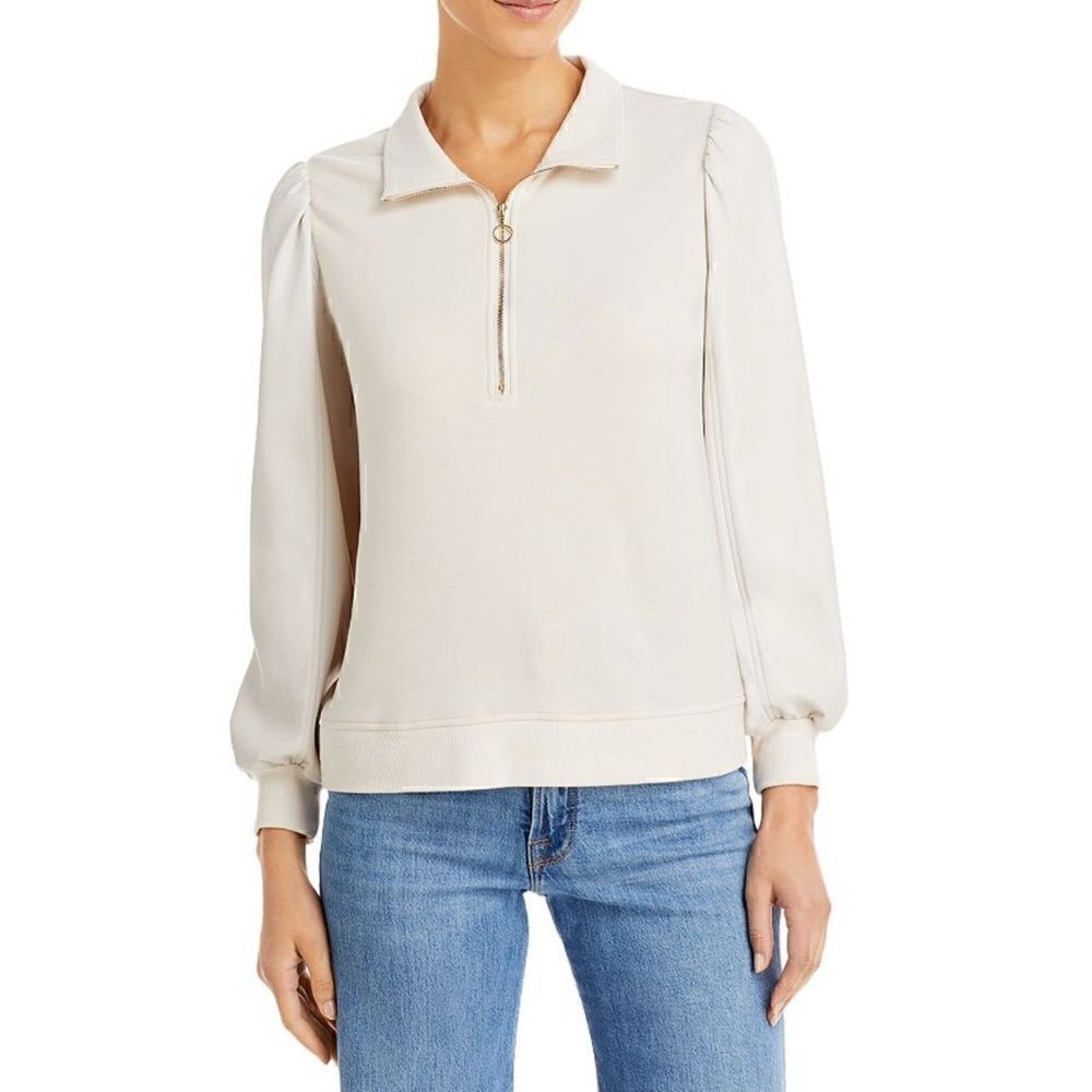 GENERATION LOVE LOLA Faux Leather sleeves
SWEATSHIRT in Cream Size S / excellent